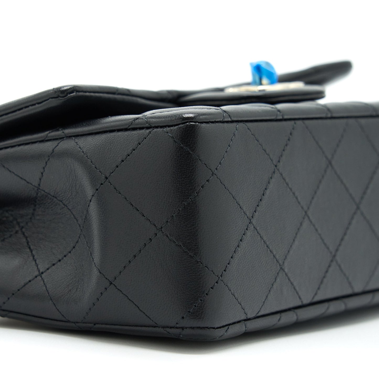 Chanel Mini Rectangular Flap Bag Lambskin Black L