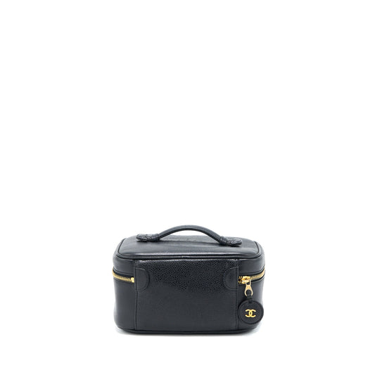 Chanel Vintage Vanity Case Caviar Black