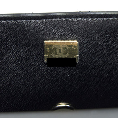 Chanel Mini Rectangular Flap Bag Lambskin Black L