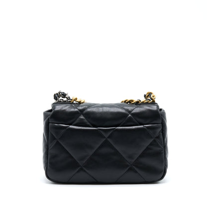 Chanel Small 19 Bag Lambskin Black With Multicolour Hardware