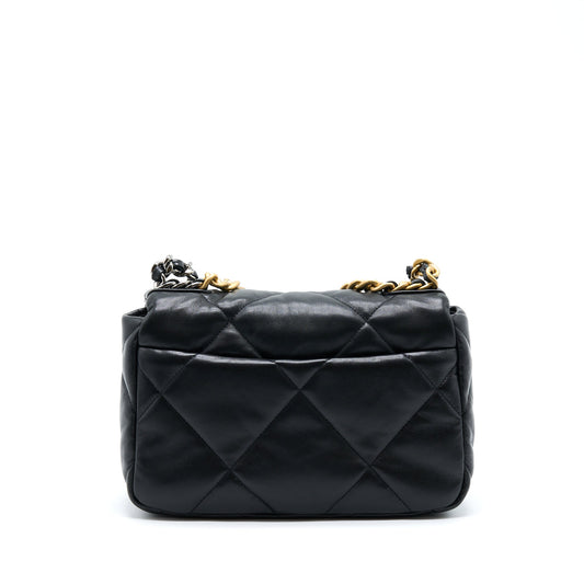 Chanel Small 19 Bag Lambskin Black With Multicolour Hardware