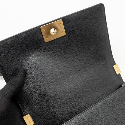 CHANEL Medium Boy Bag Caviar Black