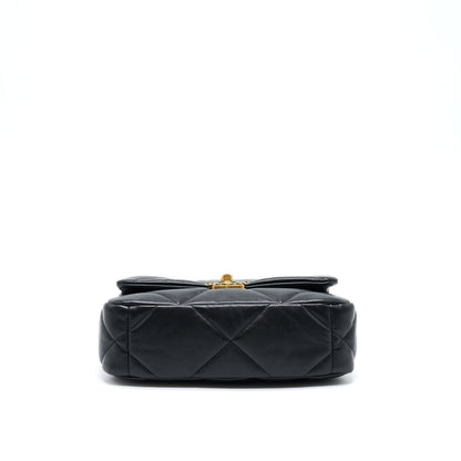 Chanel Small 19 Bag Lambskin Black With Multicolour Hardware
