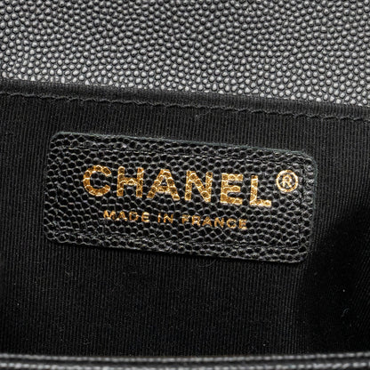 CHANEL Medium Boy Bag Caviar Black
