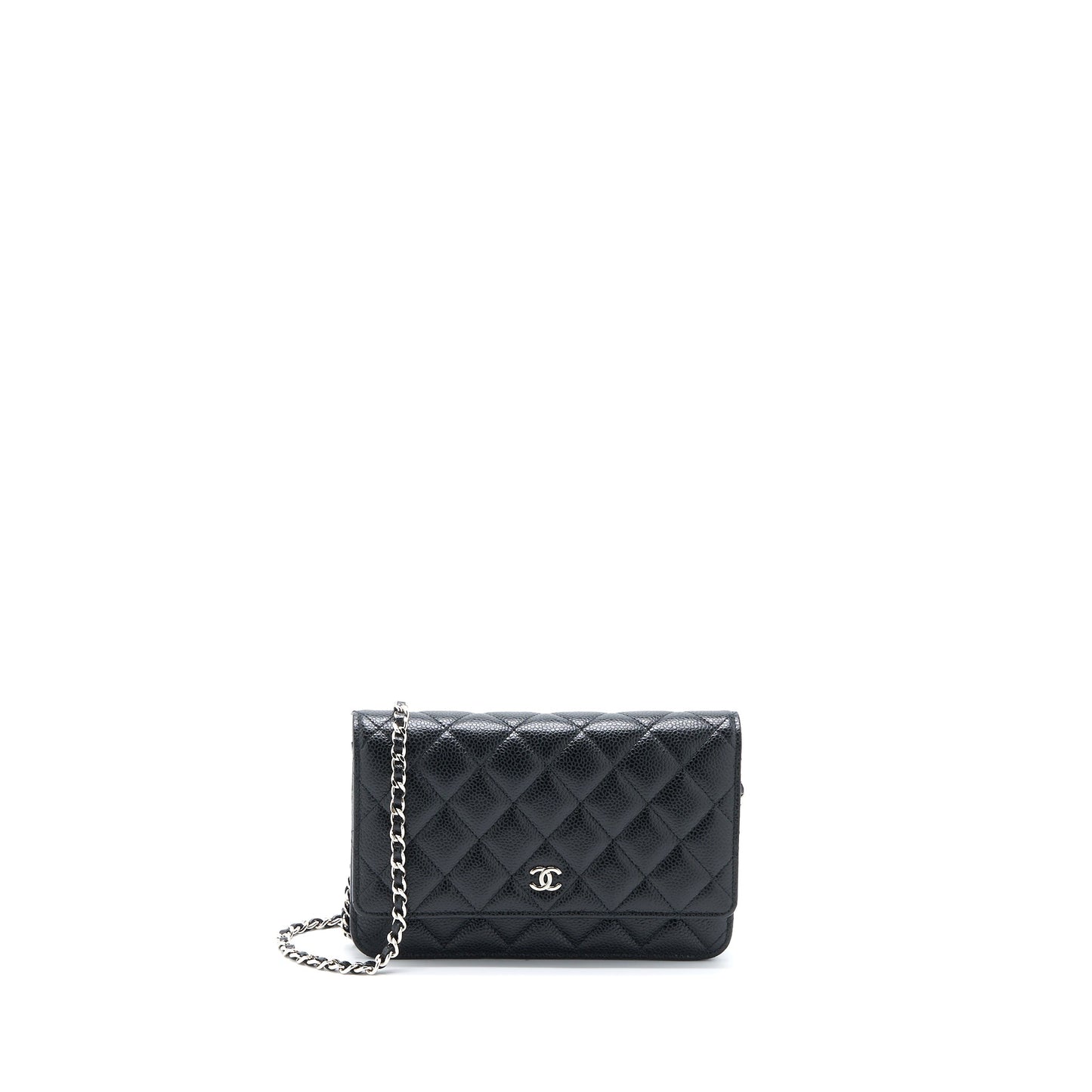 Chanel Classic Wallet on Chain Caviar Black  (Microchip)