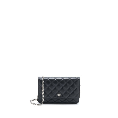 Chanel Classic Wallet on Chain Caviar Black  (Microchip)