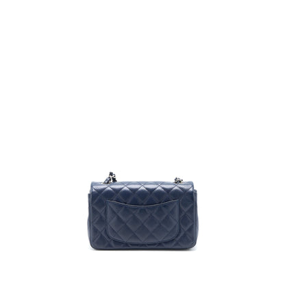 Chanel Classic Mini Rectangular Flap Bag Caviar Navy