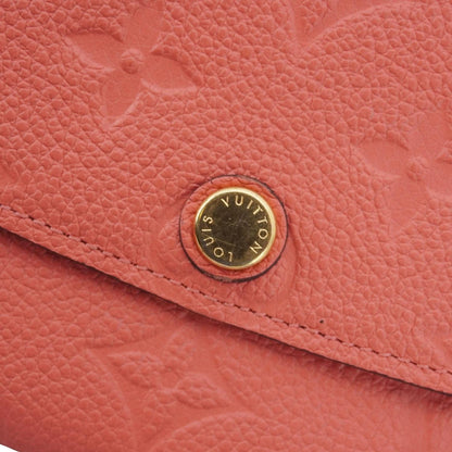 LOUIS VUITTON Emilie Monogram Empreinte Leather Wallet Pink