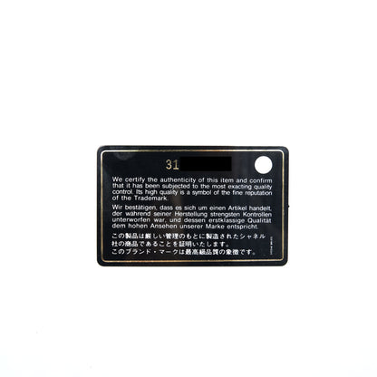 Chanel 22S Detailed Logo Mini Flap Card Holder Caviar Black L