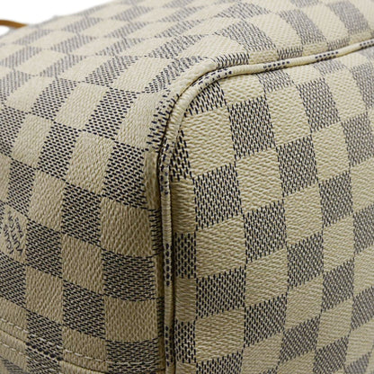 LOUIS VUITTON Neverfull GM Damier Azur Tote Shoulder Bag Rose Ballerine