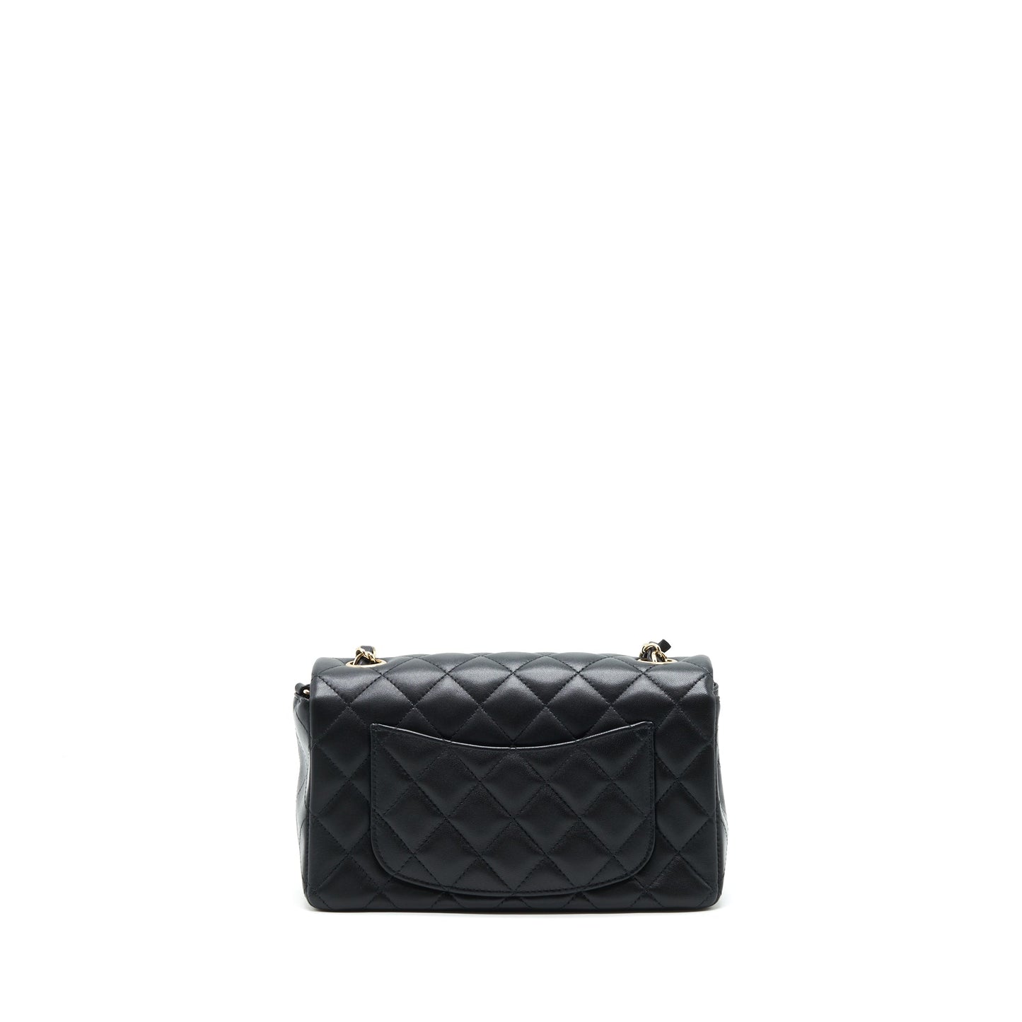 Chanel mini Rectangular Flap Bag Lambskin black L
