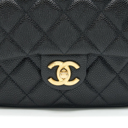 Chanel 21A Mini Square Flap Bag Caviar Black