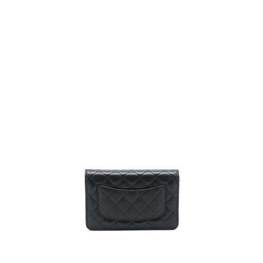 Chanel Classic Wallet On Chain Caviar Black  (Microchip)