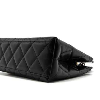 Chanel 23K kelly bag calfskin black  (microchip)