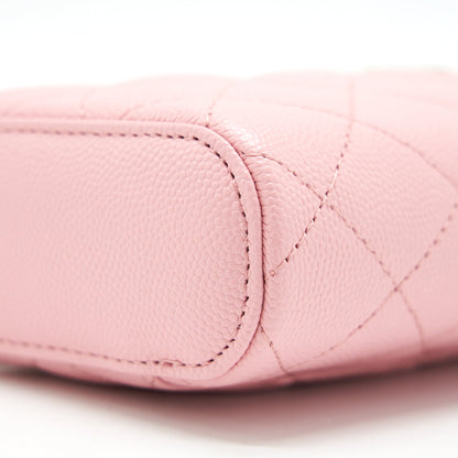 Chanel 22C Vertical Vanity On Chain Caviar Sakura Pink L
