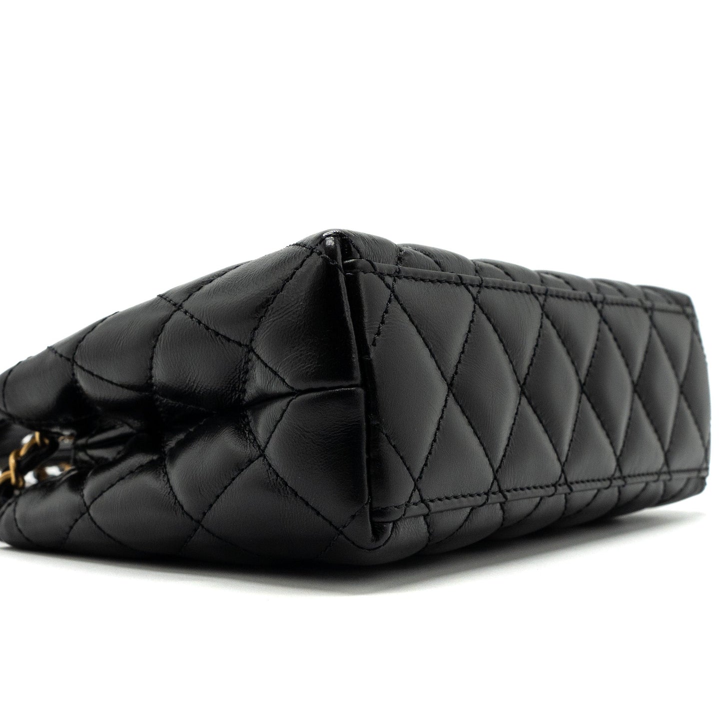 Chanel 23k Mini Shopping Tote Calfskin Black Brushed (Microchip)