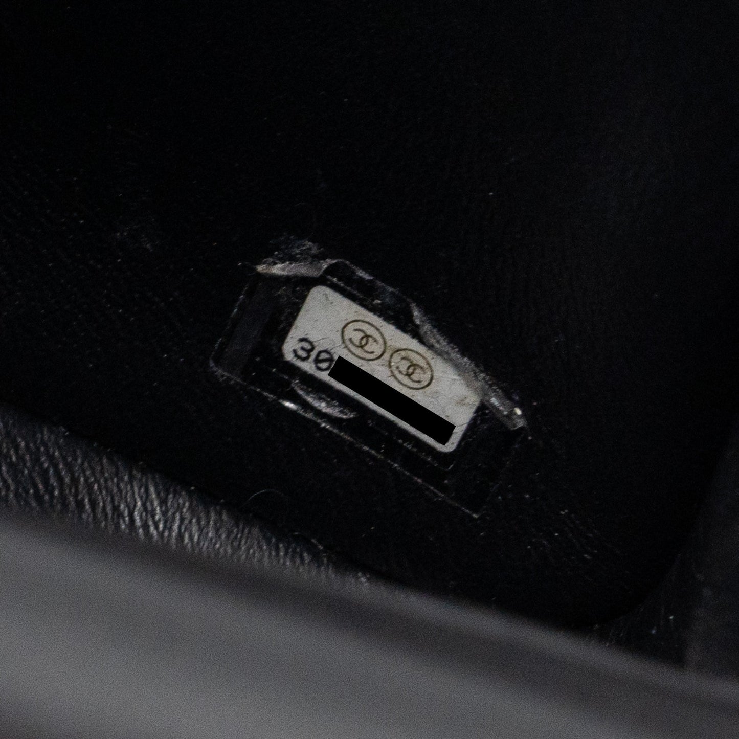 chanel mini square flap bag lambskin black