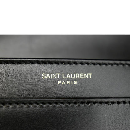 YVES SAINT LAURENT Solferino Medium Leather Shoulder Bag Black