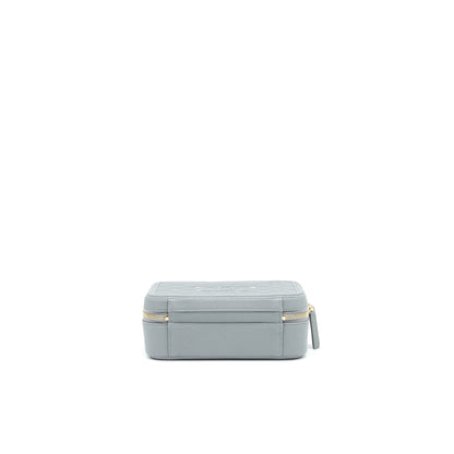 Chanel CC filigree Vanity Case Grey L