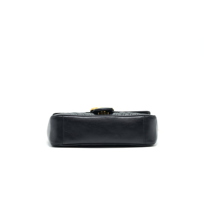 GUCCI GG MARMONT SMALL SHOULDER BAG BLACK