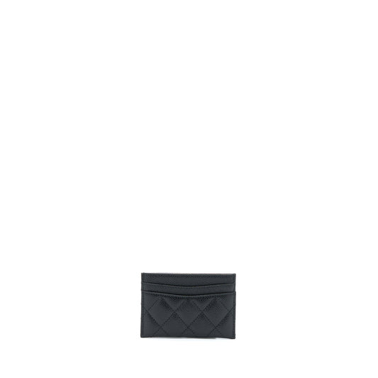 Chanel Classic Card Holder Caviar Black