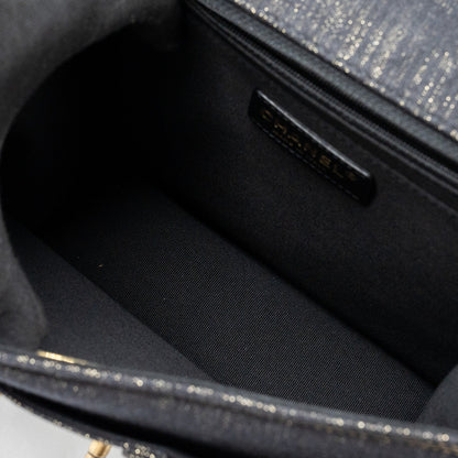 Chanel 23S flap backpack denim dark blue Brushed  (microchip)