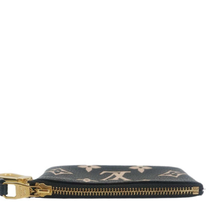 LOUIS VUITTON Monogram Empreinte Leather Key Pouch Black