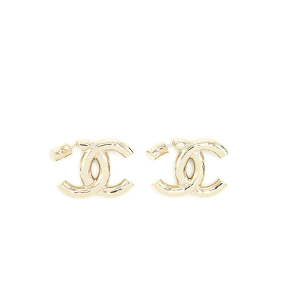 Chanel 22P Giant CC Logo Earrings L