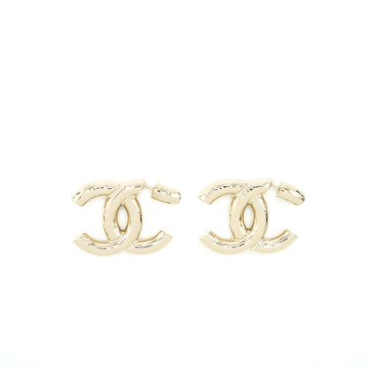 Chanel 22P Giant CC Logo Earrings L