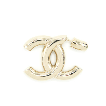 Chanel 22P Giant CC Logo Earrings L