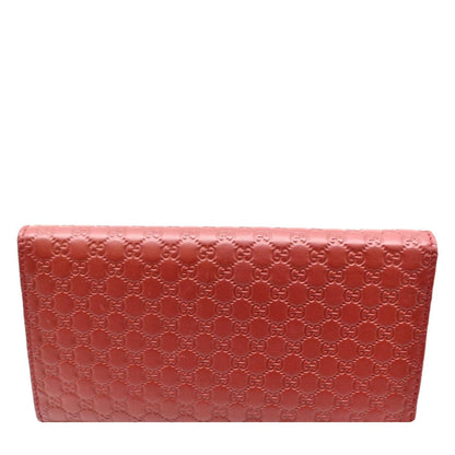 GUCCI Microguccissima GG Leather Long Wallet 449396 Red