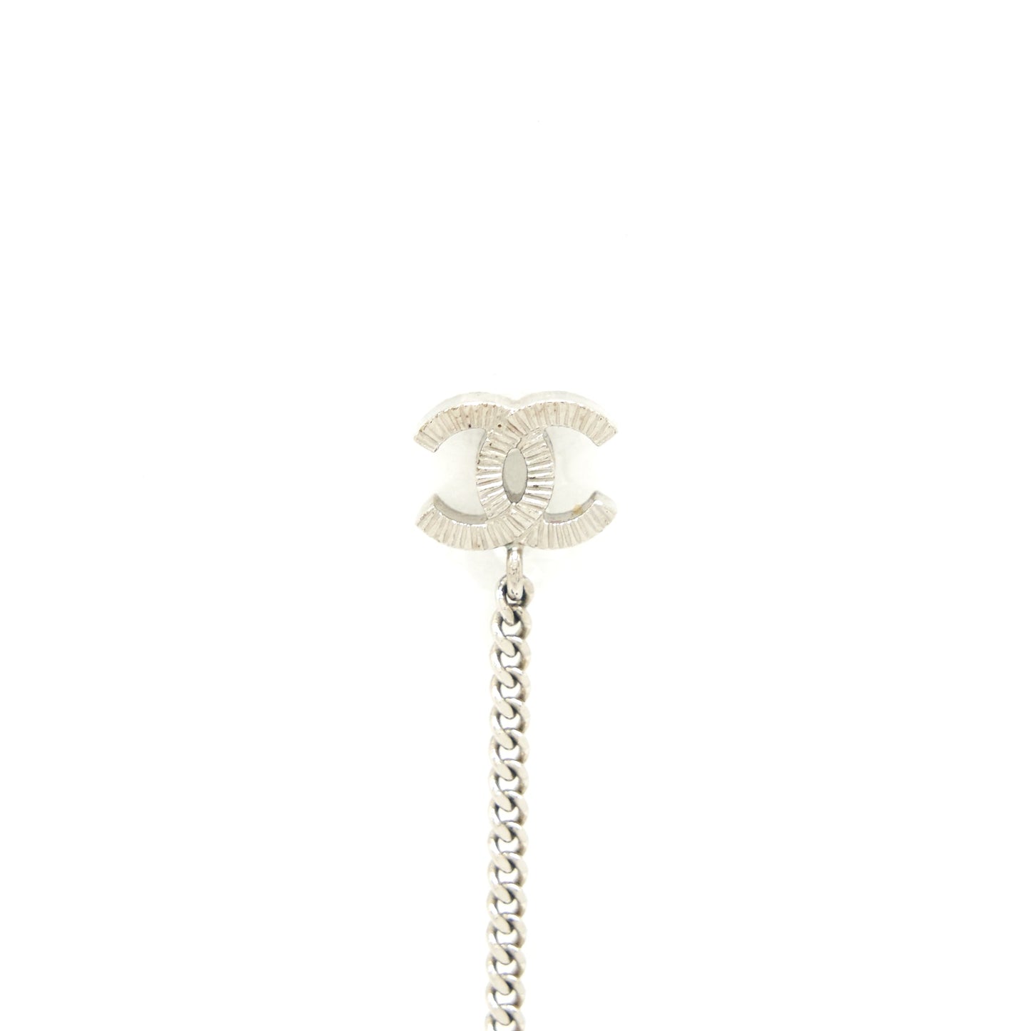 Chanel Drop Ball Crystal Earrings