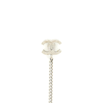 Chanel Drop Ball Crystal Earrings