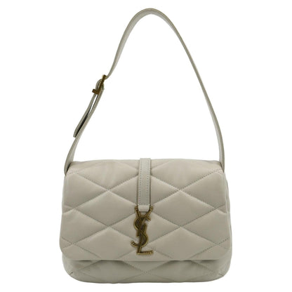 YVES SAINT LAURENT LE 57 Quilted Lambskin Leather Hobo Bag Antique Vintage