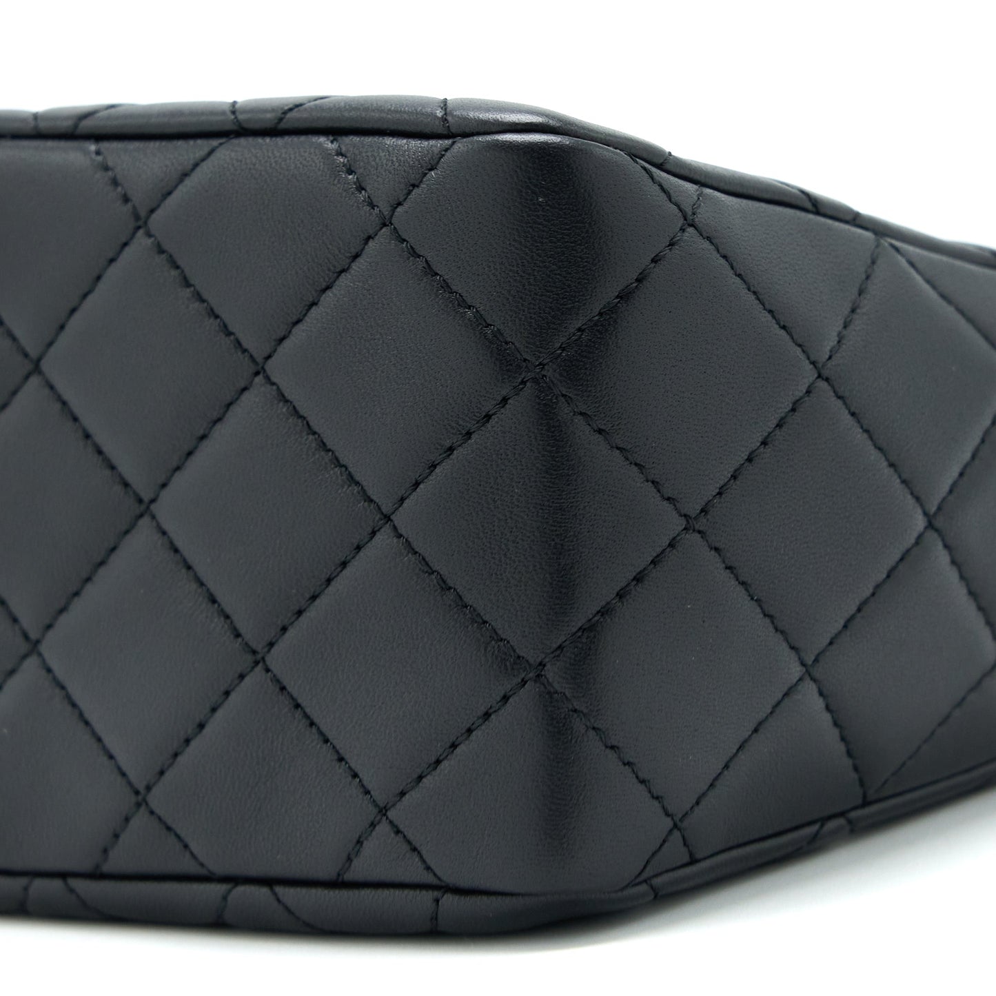 Chanel 23C Pearl Crush Hobo Bag Lambskin Black Brushed  (Microchip)
