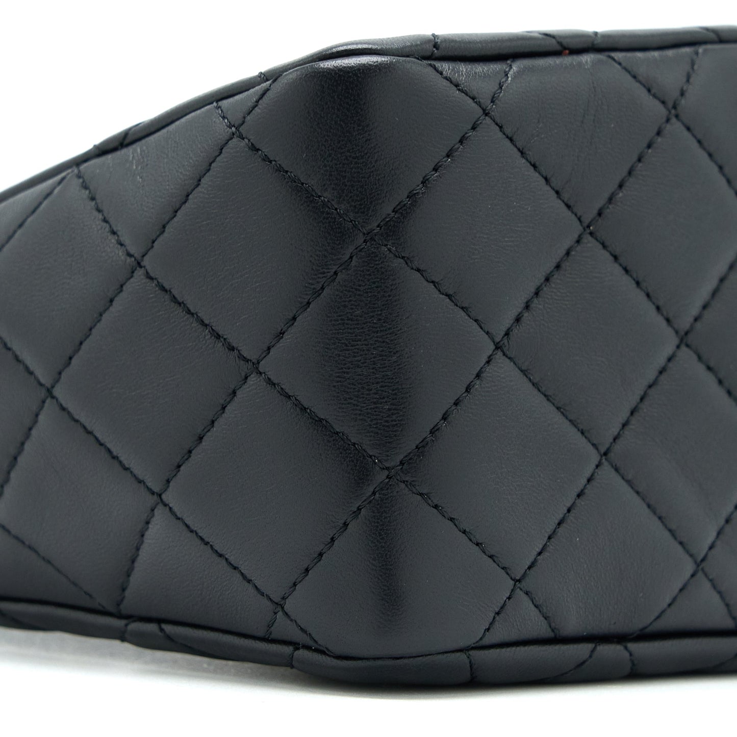 Chanel 23C Pearl Crush Hobo Bag Lambskin Black Brushed  (Microchip)