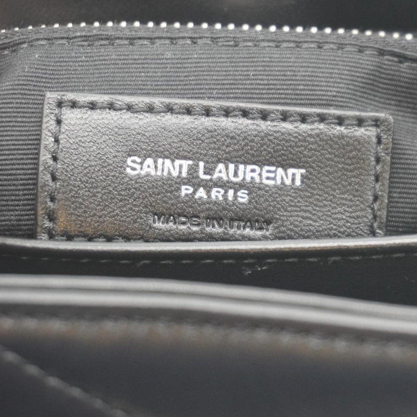 YVES SAINT LAURENT Loulou Toy Matelasse Leather Crossbody Bag Black