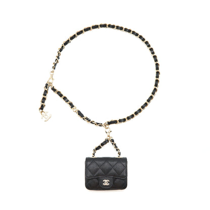 Chanel 21B Belt Bag Caviar Black L
