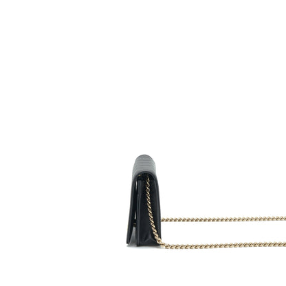 Chanel Leboy Wallet On Chain WOC Caviar Black