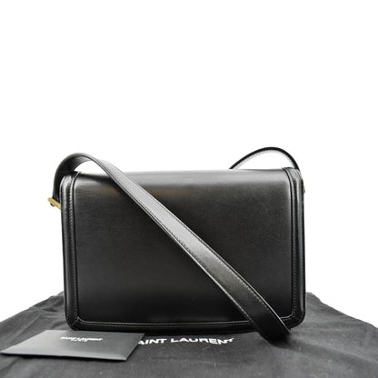 YVES SAINT LAURENT Solferino Medium Leather Shoulder Bag Black