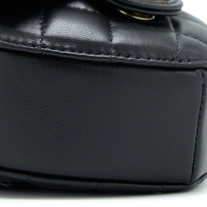 CHANEL 22S Heart Belt Bag Lambskin Black L