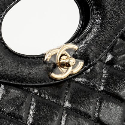 Chanel Mini 31 bag Shiny Calfskin Black L (Microchip)