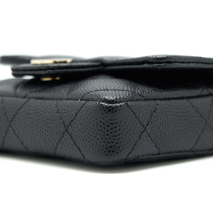 Chanel 21B Belt Bag Caviar Black L