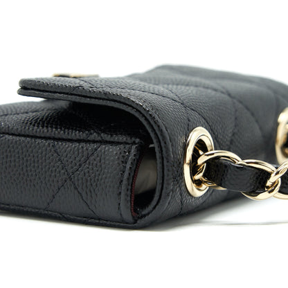 Chanel 21B Belt Bag Caviar Black L