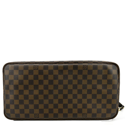 LOUIS VUITTON Neverfull GM Damier Ebene Tote Shoulder Bag Brown