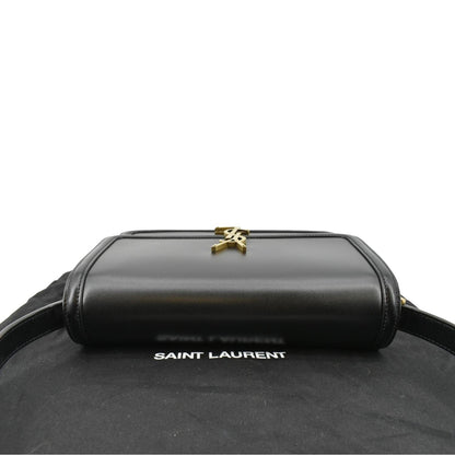 YVES SAINT LAURENT Solferino Medium Leather Shoulder Bag Black