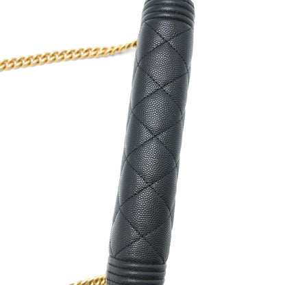 Chanel Boy Wallet on Chain Caviar Black  (Microchip)