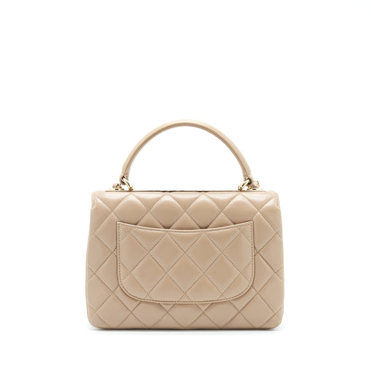 Chanel Trendy CC Flap Bag Lambskin Beige L