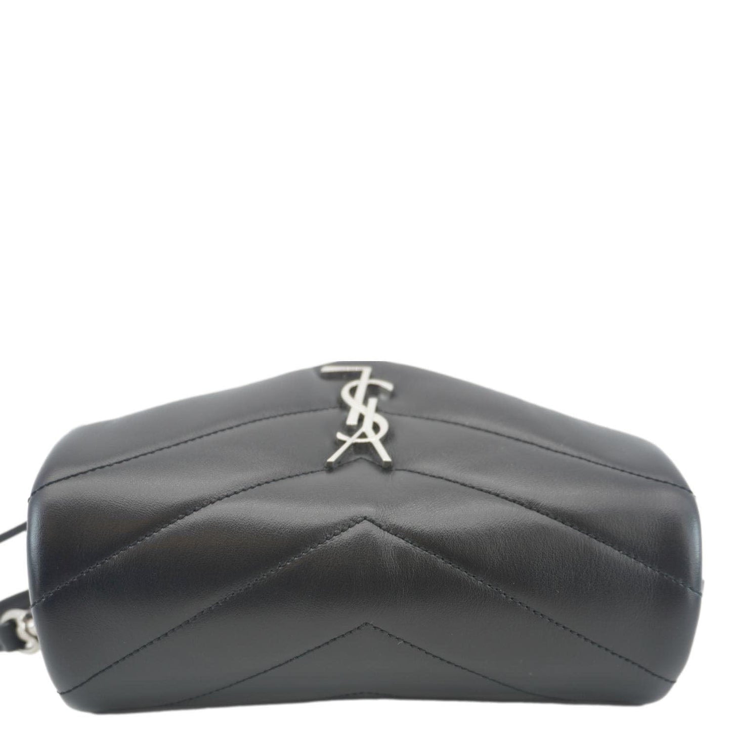 YVES SAINT LAURENT Loulou Toy Matelasse Leather Crossbody Bag Black