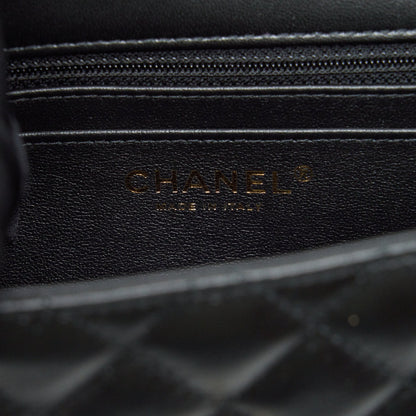 Chanel Mini Square Flap Bag Lambskin Black L